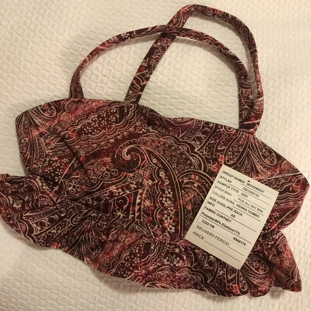 Free People Movement Plie All Day Bra In Henna